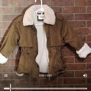 Boys Brown Jacket with Cream Lining